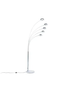 Lampa podłogowa FLINDERS Regulowana Metal Srebrny