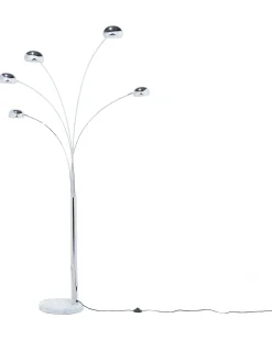 Lampa podłogowa FLINDERS Regulowana Metal Srebrny
