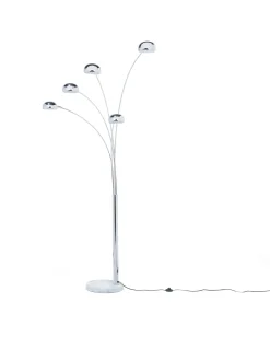 Lampa podłogowa FLINDERS Regulowana Metal Srebrny