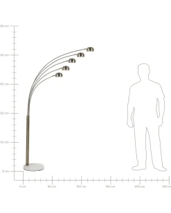 Lampa podłogowa FLINDERS Regulowana Metal Złoty