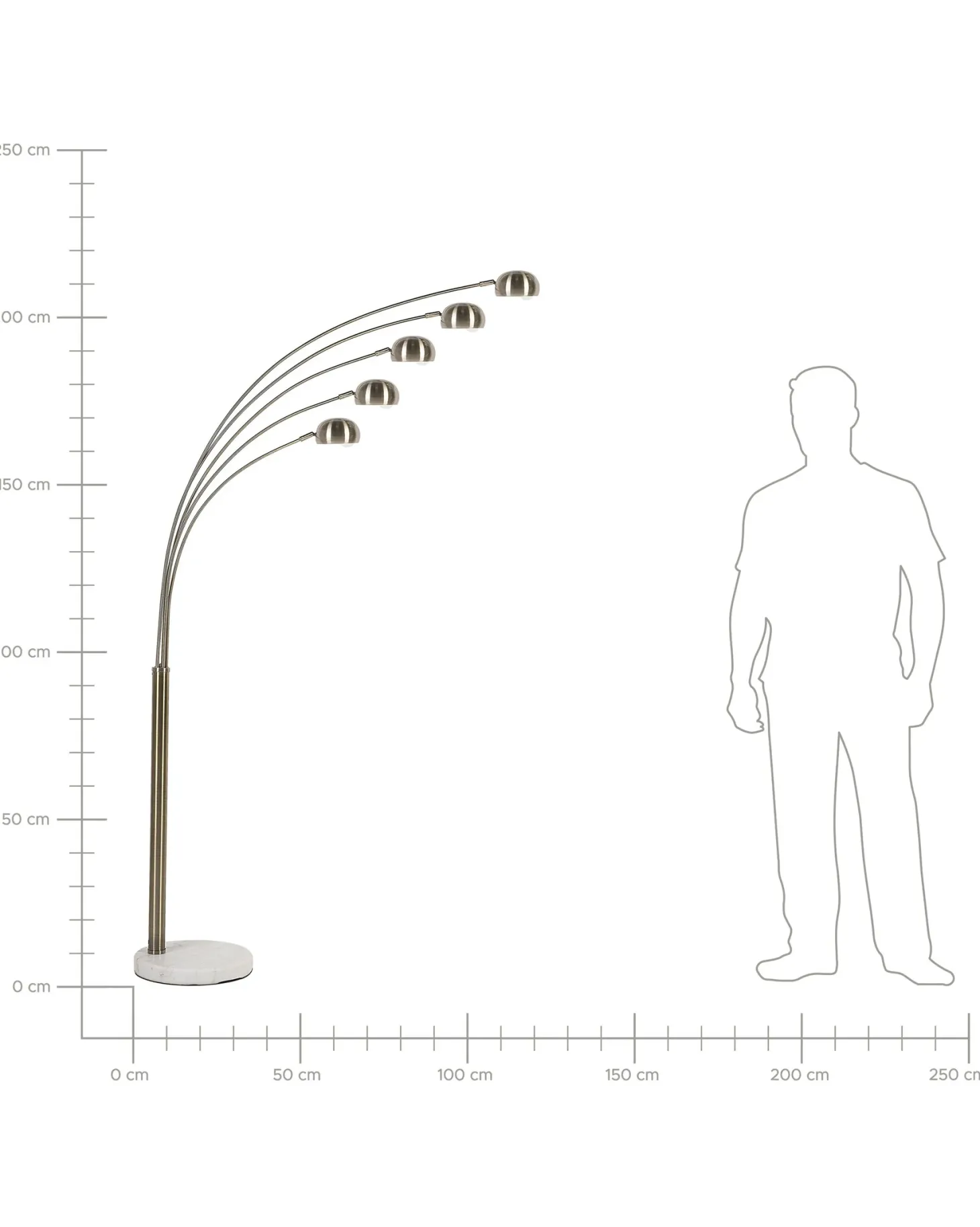 Lampa podłogowa FLINDERS Regulowana Metal Złoty