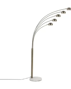 Lampa podłogowa FLINDERS Regulowana Metal Złoty