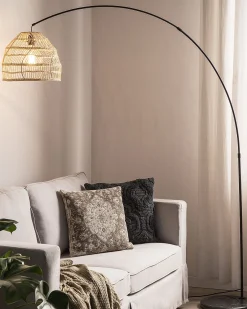 Lampa podłogowa GUAVIARE Rattan Beżowy