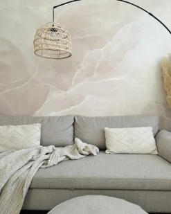 Lampa podłogowa GUAVIARE Rattan Beżowy