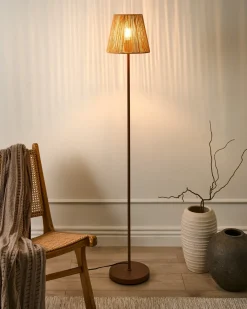 Lampa podłogowa HANGER Metal Brązowy