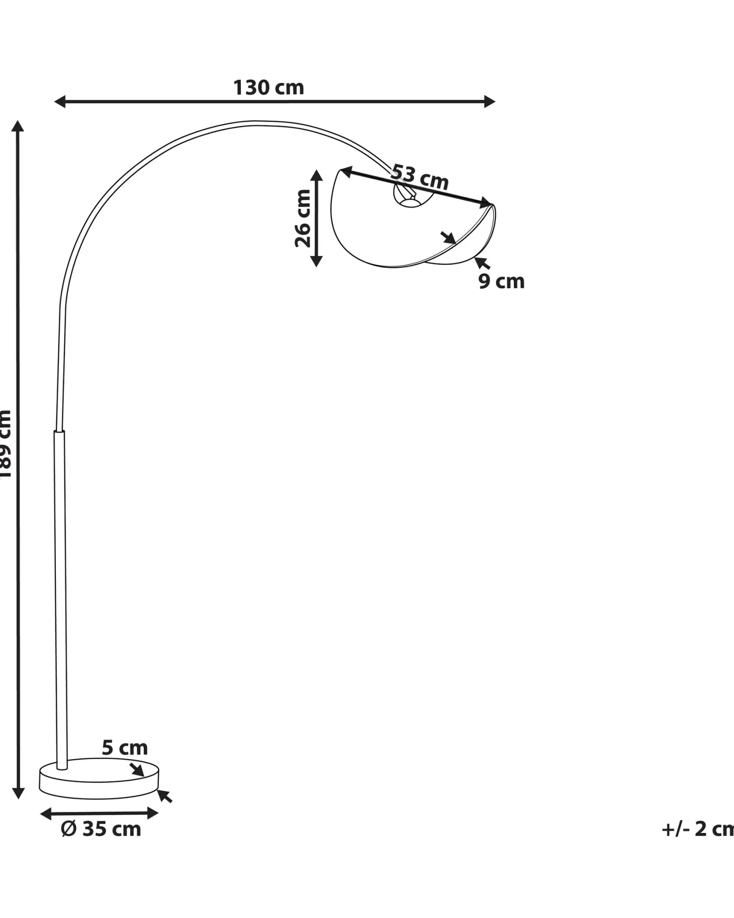 Lampa podłogowa HERRON Naturalny