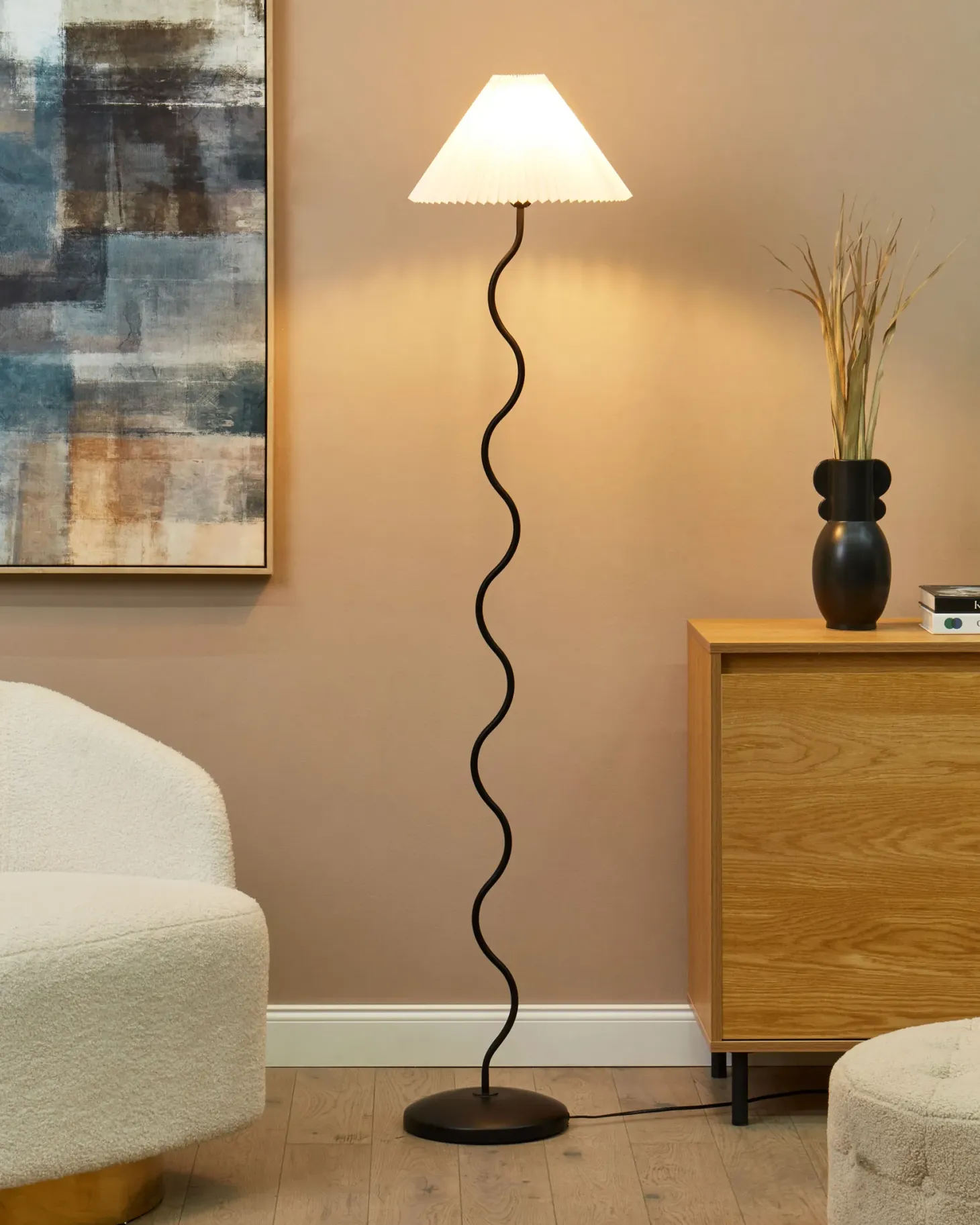 Lampa podłogowa JIKAWO Metal Czarny