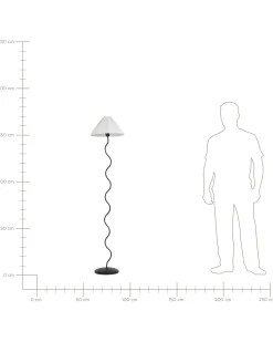 Lampa podłogowa JIKAWO Metal Czarny