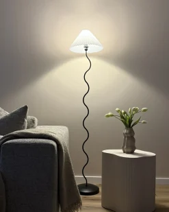 Lampa podłogowa JIKAWO Metal Czarny