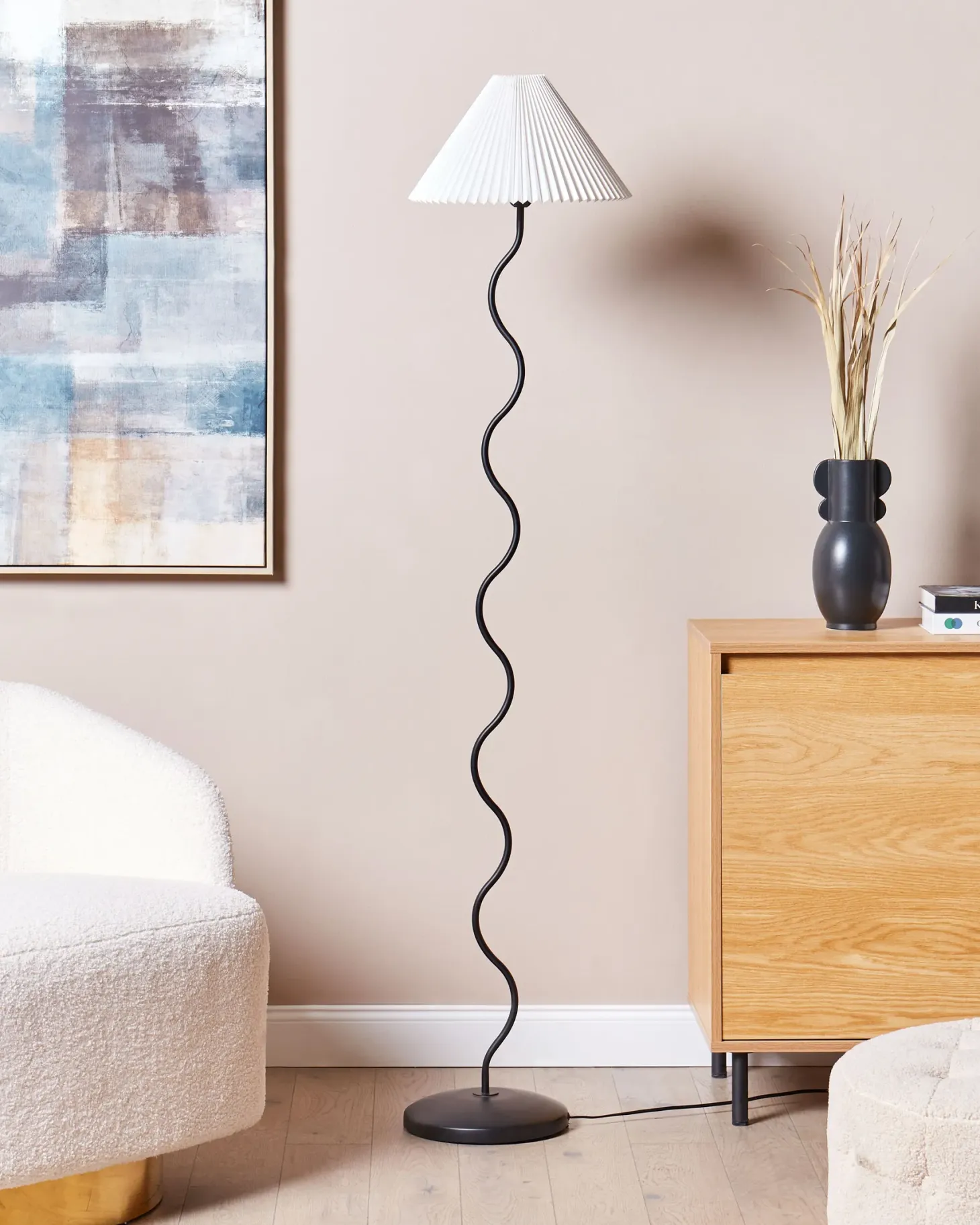 Lampa podłogowa JIKAWO Metal Czarny