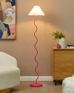 Lampa podłogowa JIKAWO Metal Różowy