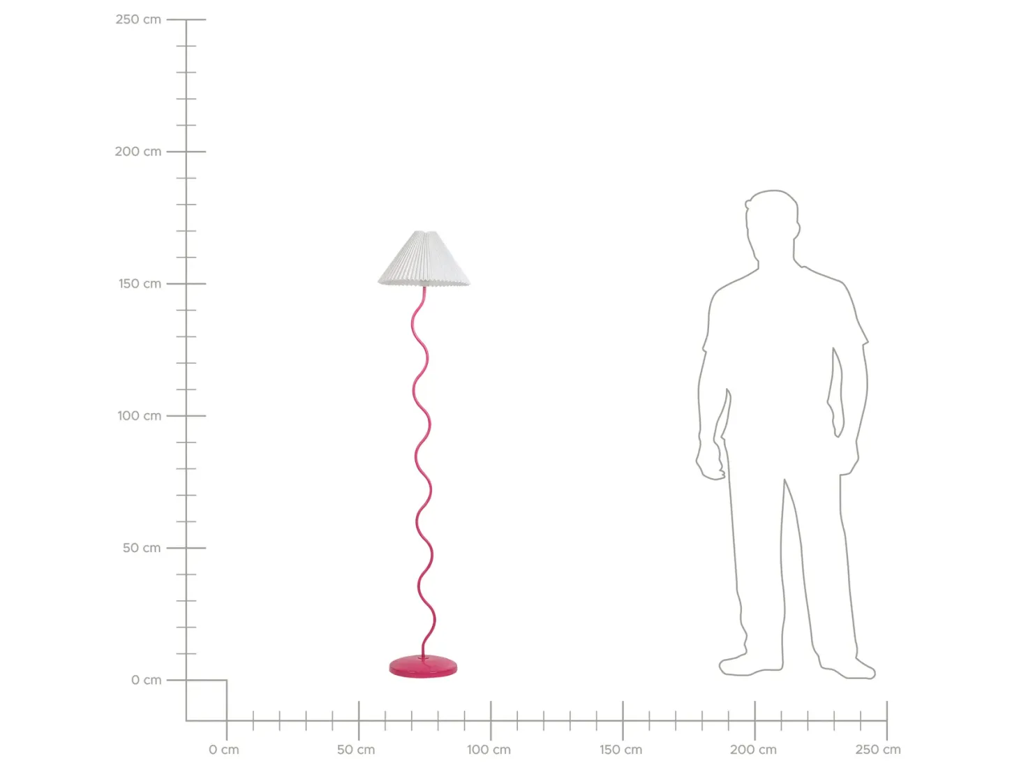Lampa podłogowa JIKAWO Metal Różowy