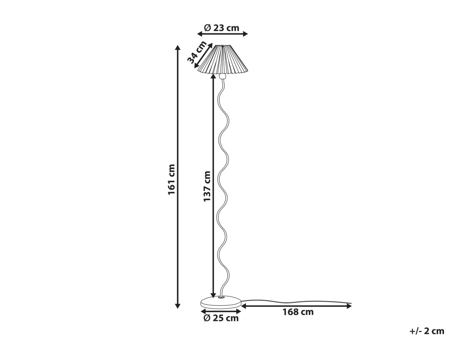 Lampa podłogowa JIKAWO Metal Różowy