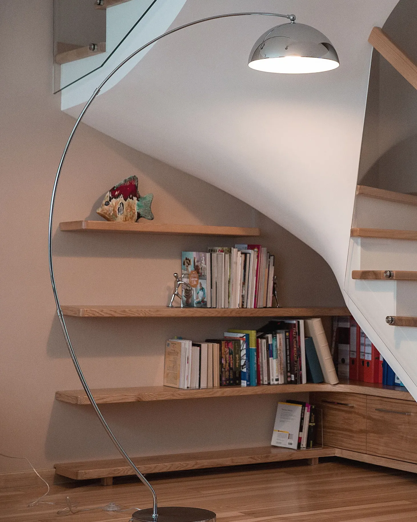 Lampa podłogowa KAMA Metal Srebrny