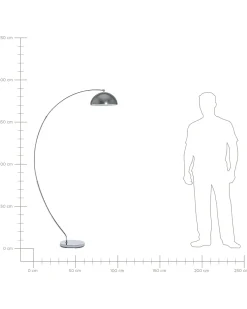 Lampa podłogowa KAMA Metal Srebrny