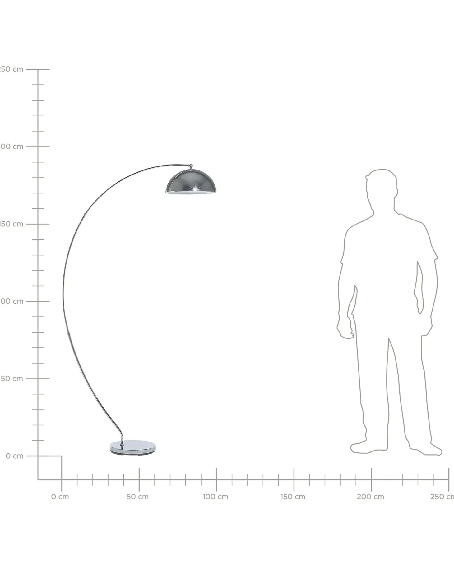 Lampa podłogowa KAMA Metal Srebrny