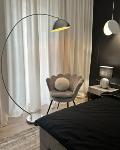 Lampa podłogowa KAMA Metal Srebrny