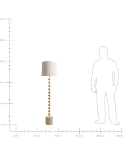 Lampa podłogowa KRIOS Metal Jasnobrązowy