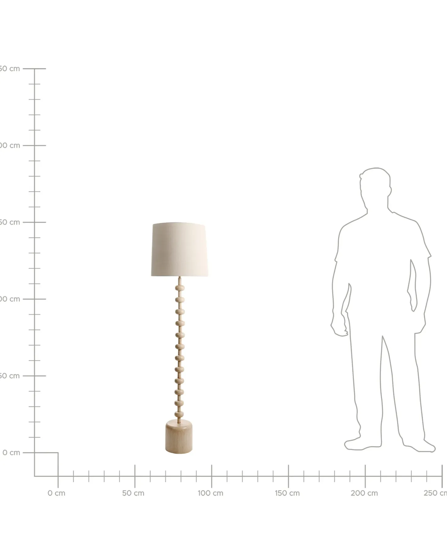 Lampa podłogowa KRIOS Metal Jasnobrązowy