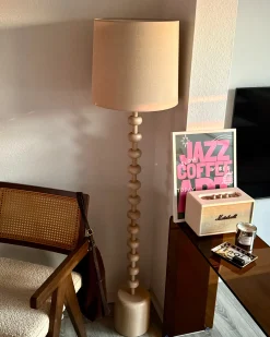 Lampa podłogowa KRIOS Metal Jasnobrązowy