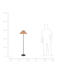 Lampa podłogowa KYOGA Papierowa plecionka Beżowy