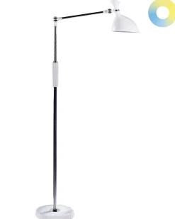 Lampa podłogowa LED ANDROMEDA Ze ściemniaczem Metal Biały