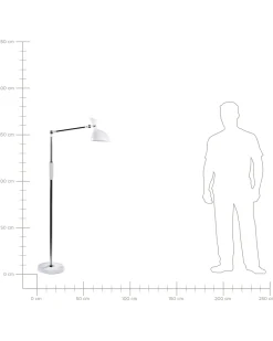 Lampa podłogowa LED ANDROMEDA Ze ściemniaczem Metal Biały