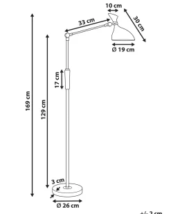 Lampa podłogowa LED ANDROMEDA Ze ściemniaczem Metal Biały