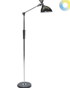Lampa podłogowa LED ANDROMEDA Ze ściemniaczem Metal Srebrny