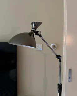 Lampa podłogowa LED ANDROMEDA Ze ściemniaczem Metal Srebrny