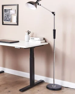 Lampa podłogowa LED ANDROMEDA Ze ściemniaczem Metal Srebrny