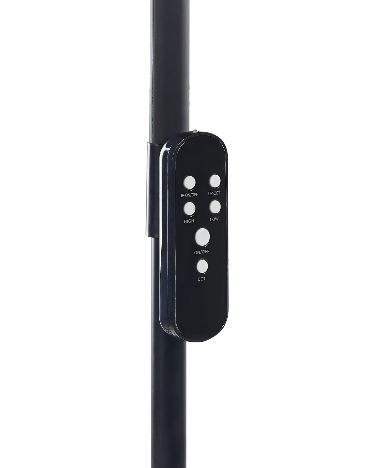 Lampa podłogowa LED ARIES Z pilotem Ze ściemniaczem Metal Czarny