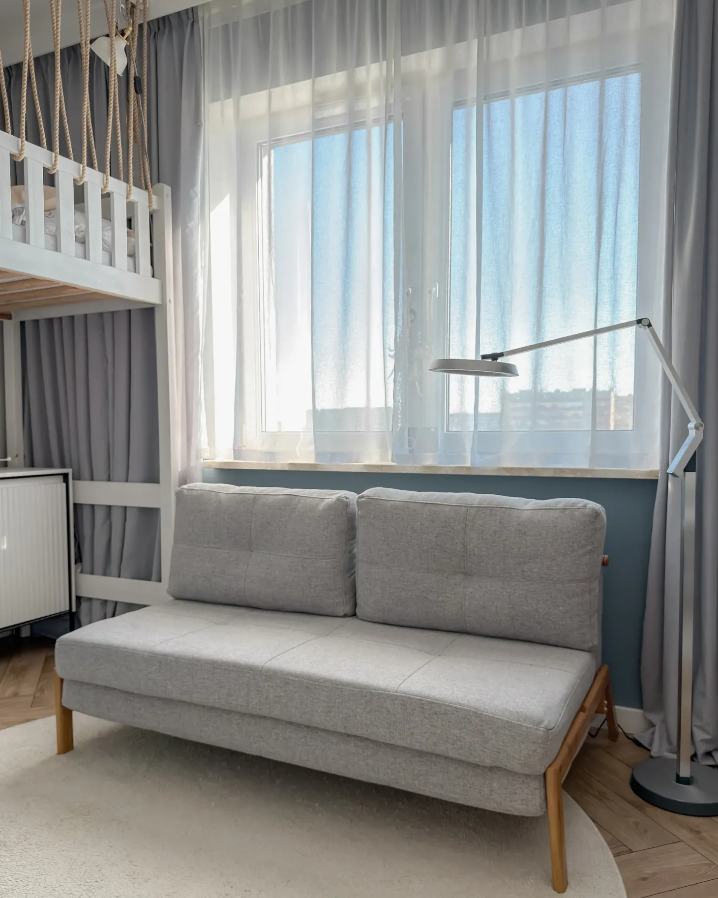 Lampa podłogowa LED CARINA Ze ściemniaczem Metal Srebrny