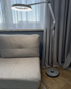 Lampa podłogowa LED CARINA Ze ściemniaczem Metal Srebrny