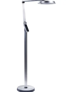 Lampa podłogowa LED CARINA Ze ściemniaczem Metal Srebrny