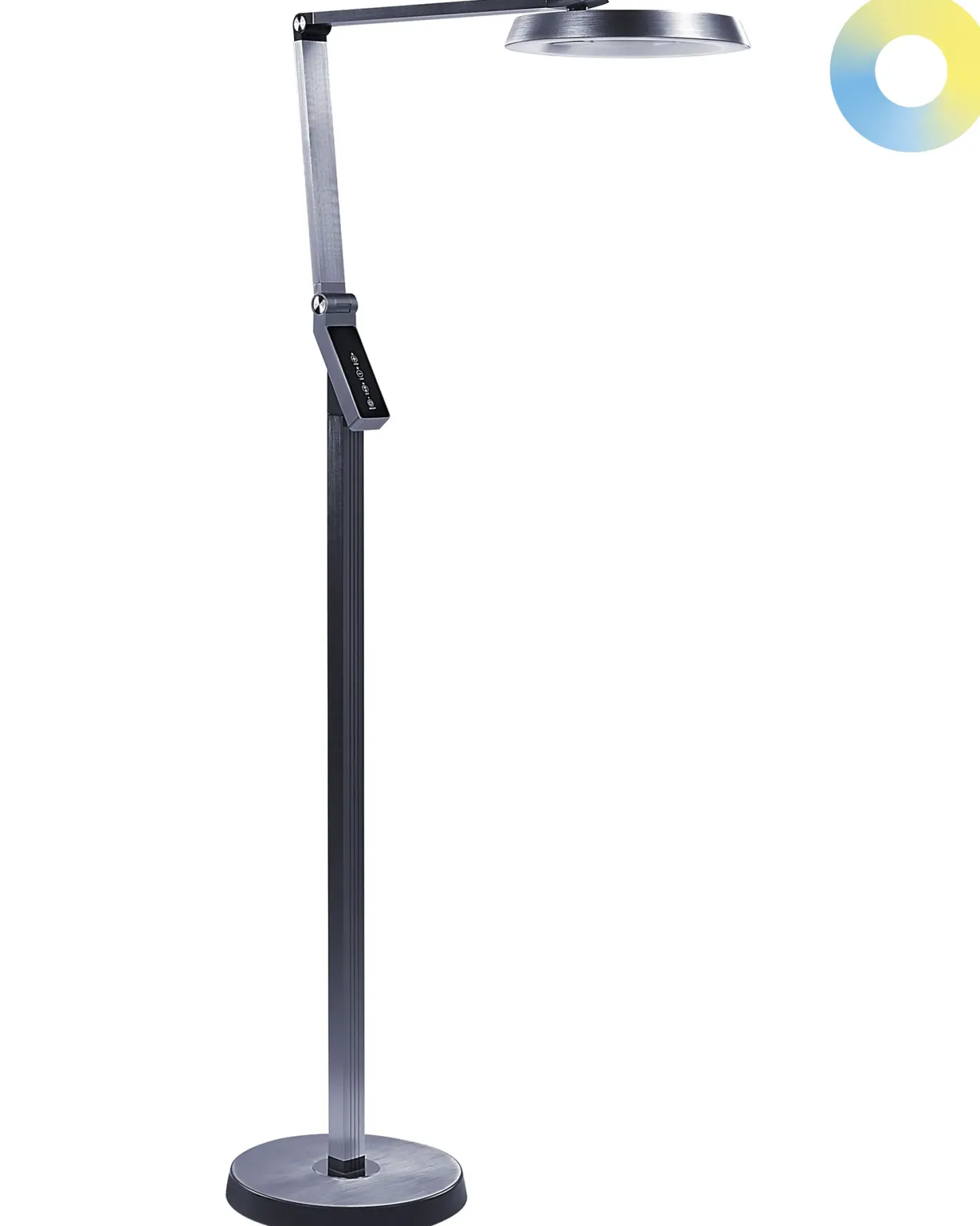 Lampa podłogowa LED CARINA Ze ściemniaczem Metal Ciemnoszary