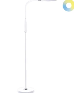 Lampa podłogowa LED CASSIOPEIA Ze ściemniaczem Metal Biały