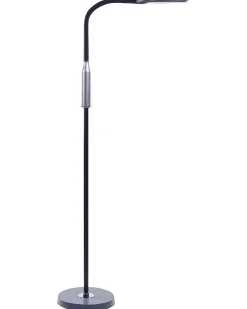 Lampa podłogowa LED CASSIOPEIA Ze ściemniaczem Metal Czarny