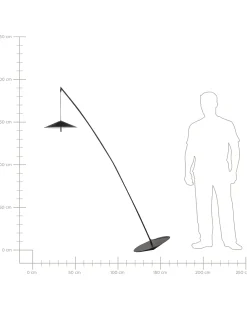 Lampa podłogowa LED COMALIE Metal Czarny