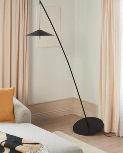Lampa podłogowa LED COMALIE Metal Czarny