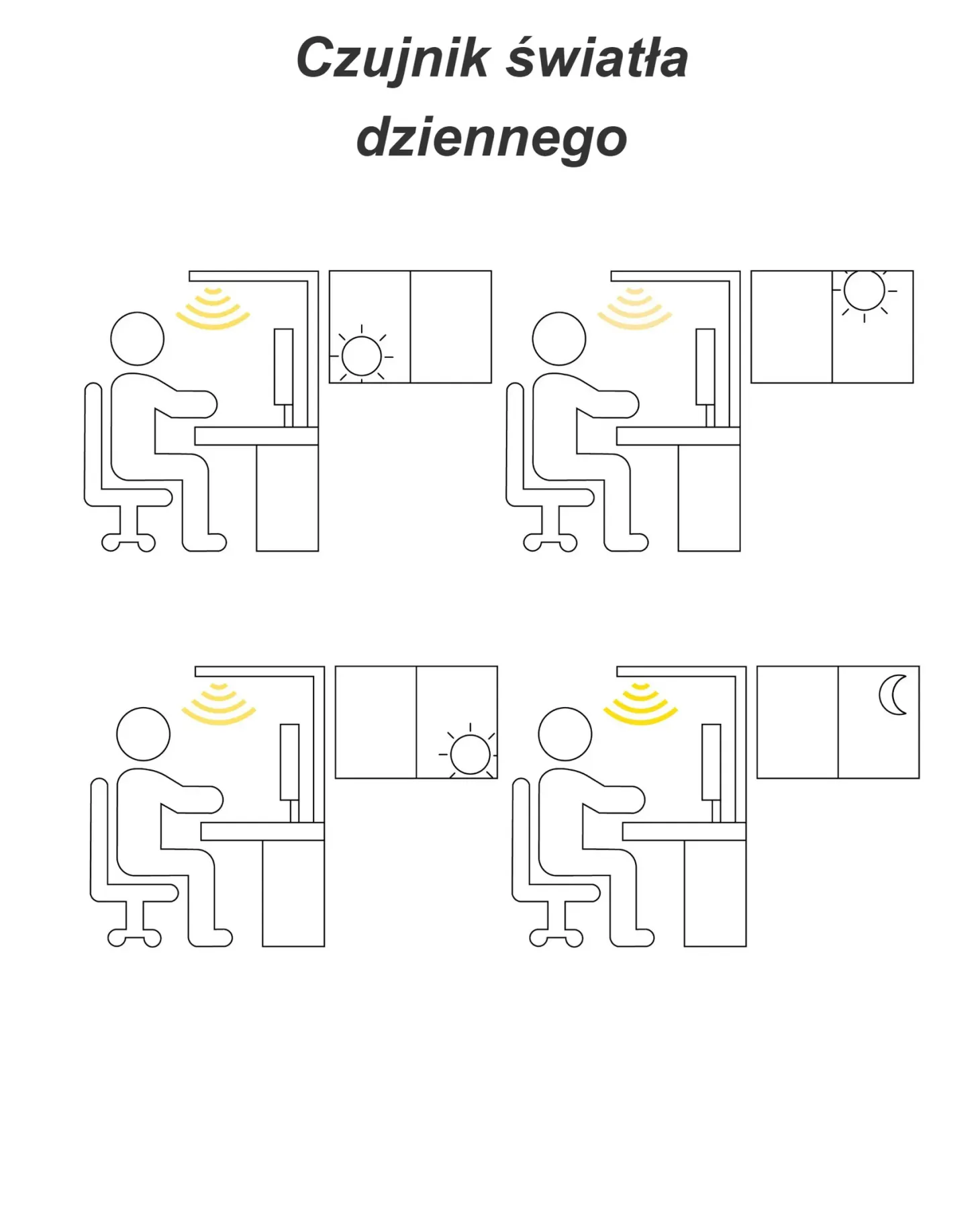 Lampa podłogowa LED MENSA Z czujnikiem ruchu Metal Srebrny