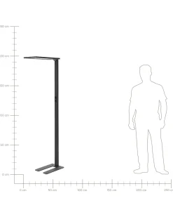 Lampa podłogowa LED ORION Z czujnikiem ruchu Metal Czarny