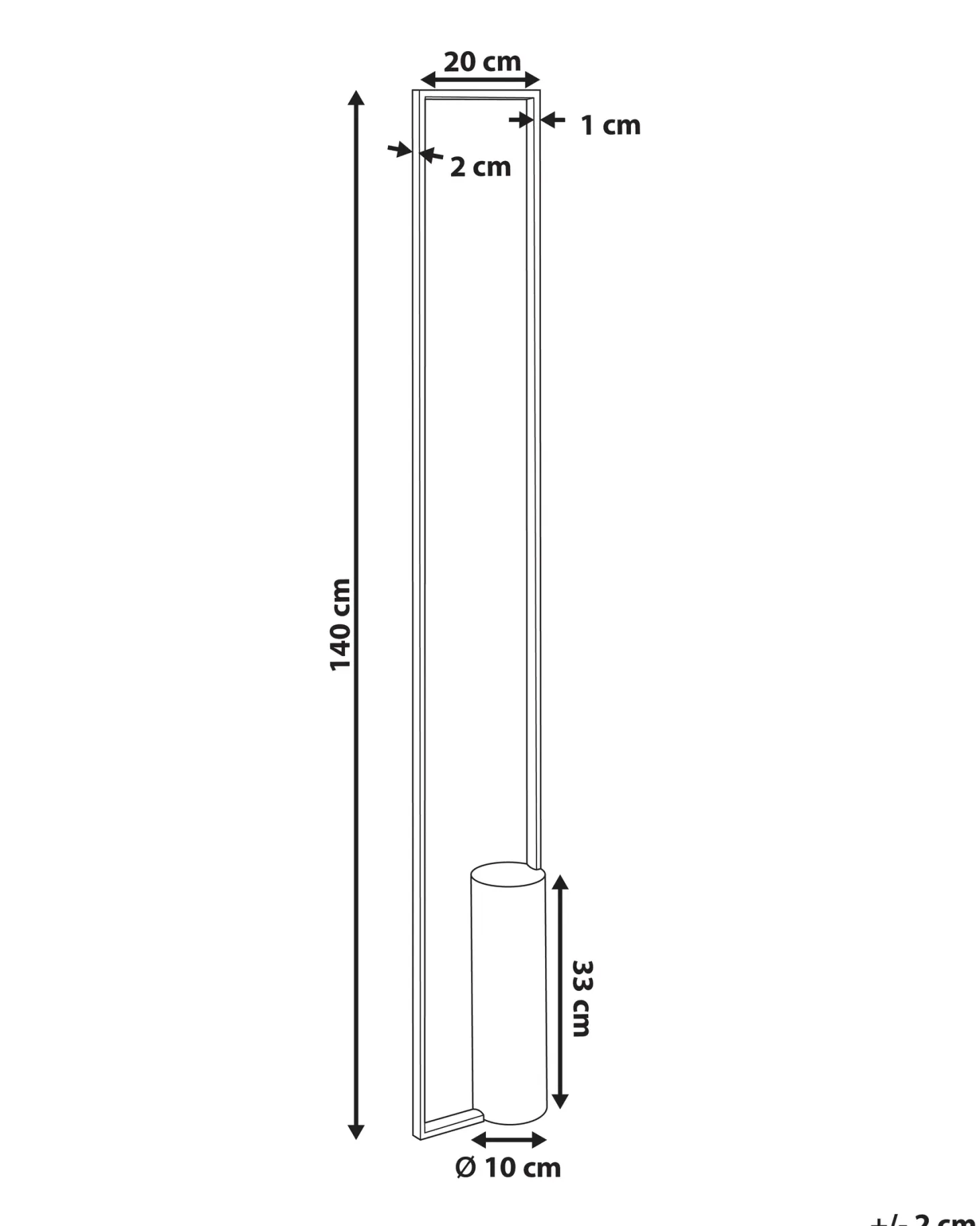 Lampa podłogowa LED PATRICIO Metal Złoty