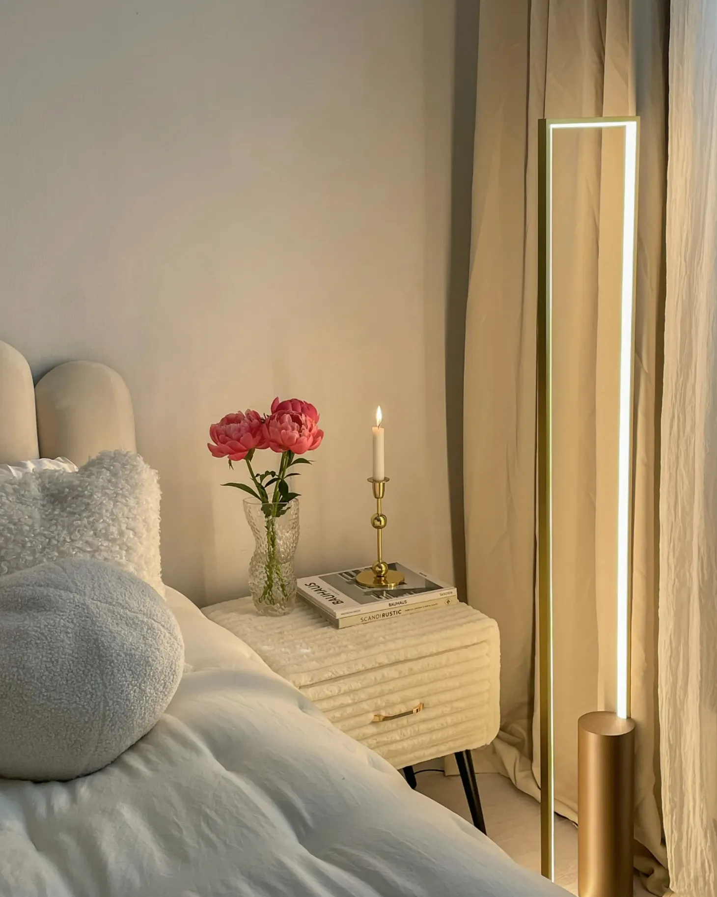 Lampa podłogowa LED PATRICIO Metal Złoty