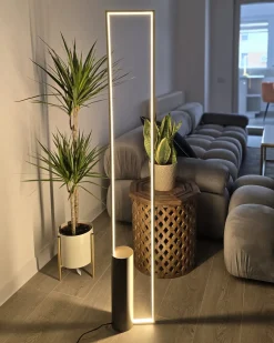 Lampa podłogowa LED PATRICIO Metal Złoty