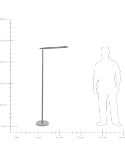 Lampa podłogowa LED PERSEUS Metal Srebrny