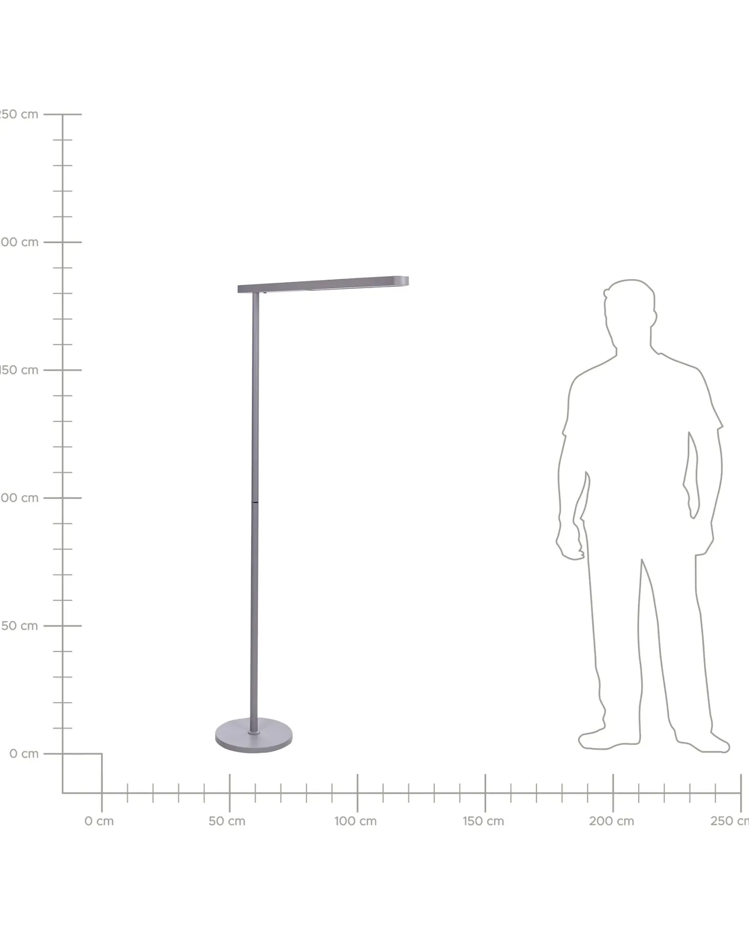 Lampa podłogowa LED PERSEUS Metal Srebrny