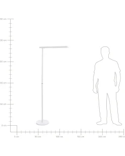Lampa podłogowa LED PERSEUS Metal Biały
