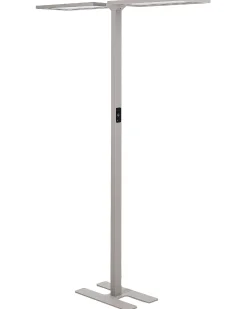 Lampa podłogowa LED SCULPTOR Z czujnikiem ruchu Metal Srebrny