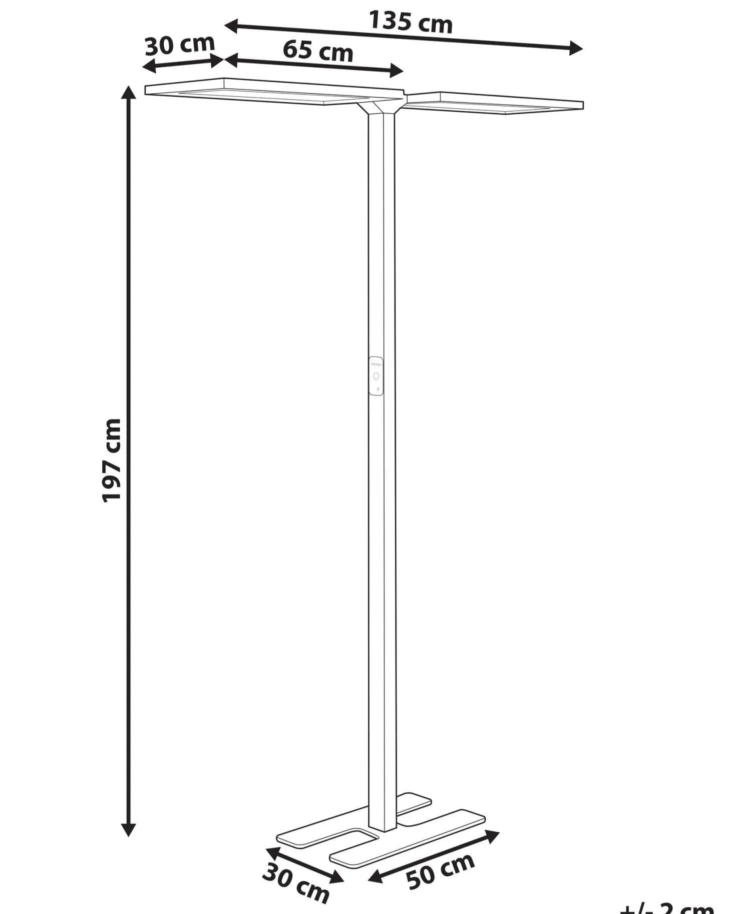 Lampa podłogowa LED SCULPTOR Z czujnikiem ruchu Metal Biały